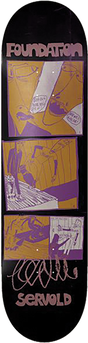 FOUNDATION SERVOLD THE MEETING SKATEBOARD-8.5