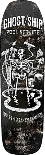 GHOSTSHIP POOL SERVICE SKATEBOARD DECK-9X31.5 LTD