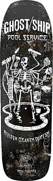 GHOSTSHIP POOL SERVICE SKATEBOARD DECK-9X31.5 LTD