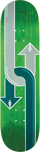 GIRL GASS DUAL DIRECTIONAL WR50D2 SKATEBOARD DECK-8.0