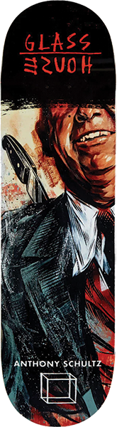 GLASS HOUSE SCHULTZ BACKSTABBER SKATEBOARD DECK-8.5