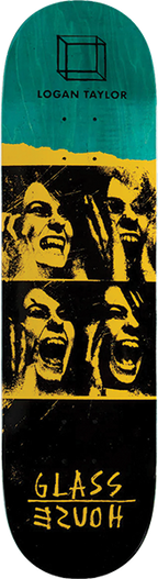 GLASS HOUSE TAYLOR POSSESSED SKATEBOARD DECK-8.37 YELLOW