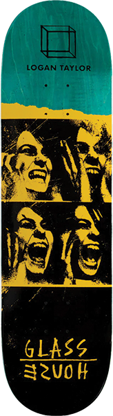 GLASS HOUSE TAYLOR POSSESSED SKATEBOARD DECK-8.37 YELLOW