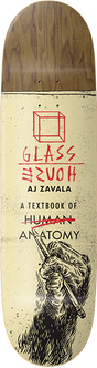 GLASS HOUSE ZAVALA ANATOMY SKATEBOARD DECK 8.25