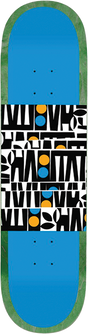 HABITAT ARTISAN APEX STACKED SKATEBOARD DECK-8.12 BLUE