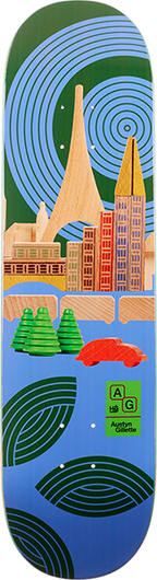 HABITAT GILLETTE MICROPOLIS SKATEBOARD DECK-8.25