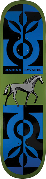 HABITAT SYVANEN FINNHORSE SKATEBOARD DECK-8.12 GREEN