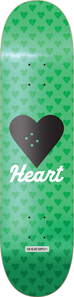 HEARTAGRAM VERTICAL FLOW NEON SKATEBOARD DECK-8.12 GREEN