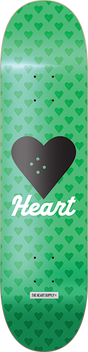 HEARTAGRAM VERTICAL FLOW NEON SKATEBOARD DECK-8.12 GREEN