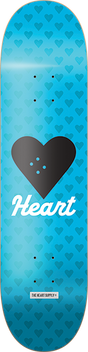HEARTAGRAM VERTICAL FLOW NEON SKATEBOARD DECK-8.25 BLUE