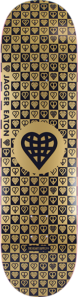HEARTAGRAM EATON TRINITY SKATEBOARD DECK-8.25 GOLD FOIL
