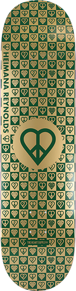 HEARTAGRAM REYNOLDS TRINITY SKATEBOARD DECK-8.25 GOLD FOIL