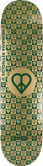 HEARTAGRAM REYNOLDS TRINITY SKATEBOARD DECK-8.25 GOLD FOIL
