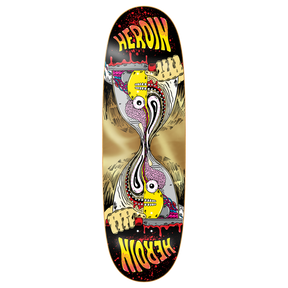 HEROIN MERGED RAZOREGG SKATEBOARD DECK-9.75 GOLD