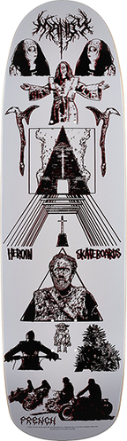 HEROIN MANDY X FRENCH SKATEBOARD DECK 8.88X32