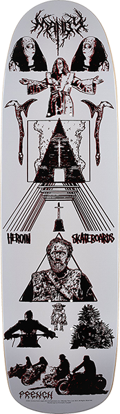 HEROIN MANDY X FRENCH SKATEBOARD DECK 8.88X32