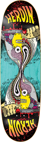 HEROIN RAZOREGG ANATOMY MERGED SKATEBOARD DECK-9.25X32.25