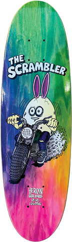 HEROIN SCRAMBLER EGG SKATEBOARD DECK-7.8X26.5 w/ grip