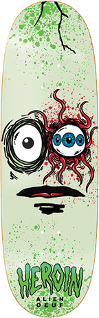 HEROIN SPACE EGG 3 SKATEBOARD DECK-10.0 w/ grip