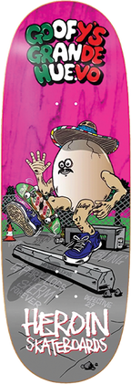 HEROIN ALVAREZ GOOFY'S GRANDE EGG SKATEBOARD DECK10.7x32.4