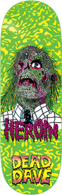 HEROIN DEAD DAVE DEAD HEAD SKATEBOARD DECK-10.12 w/ grip