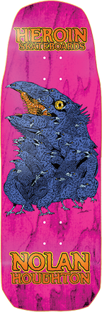 HEROIN NOLAN CROW SKATEBOARD DECK-10X30.85