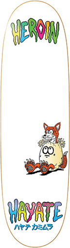 HEROIN HAYATE FOX EGG SKATEBOARD DECK-8.75X31.4 w/grip