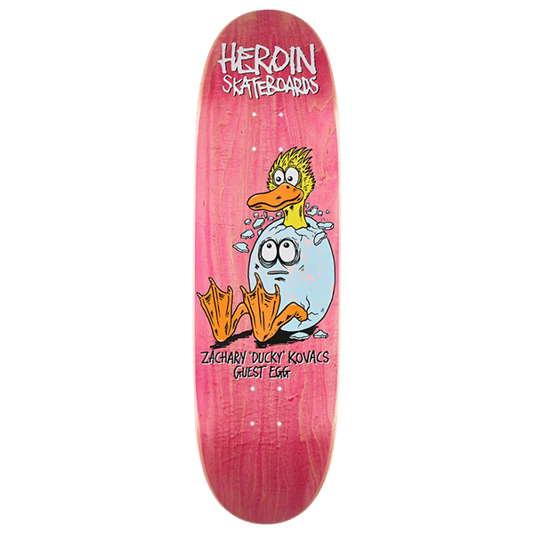 HEROIN KOVACS GUEST EGG SKATEBOARD DECK-9.125