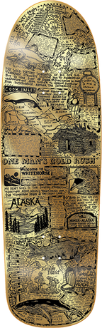 HEROIN QUESTIONS GOLD RUSH SKATEBOARD DECK-10X32.25