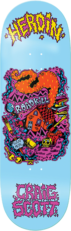 HEROIN QUESTIONS SCRAP METAL SKATEBOARD DECK-10.0