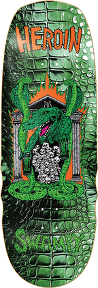 HEROIN SWAMPY KNOCK OFF SKATEBOARD DECK-10.6X32.1