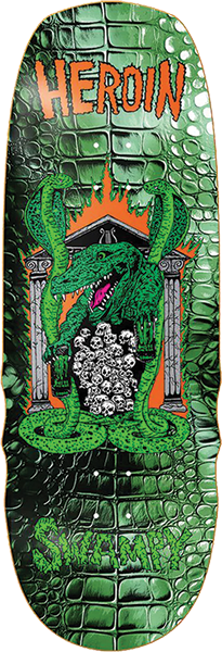 HEROIN SWAMPY KNOCK OFF SKATEBOARD DECK-10.6X32.1