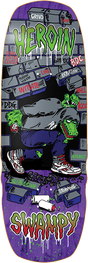 HEROIN SWAMPY STOMP SKATEBOARD DECK-10.5 w/ grip