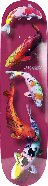 JACUZZI 500 YEARS SKATEBOARD DECK-8.25 ROSE/HOLO