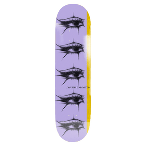JACUZZI JET SKI EYES SKATEBOARD DECK-8.0 PUR/YEL EX7