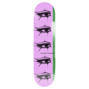 JACUZZI JET SKI EYES SKATEBOARD DECK-8.5 PINK/GREEN EX7