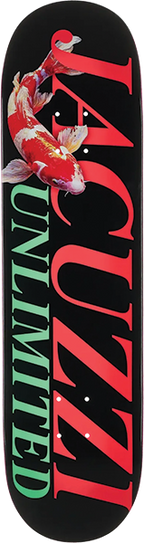 JACUZZI KOI LOGO SKATEBOARD DECK 7.75 BLACK EX7