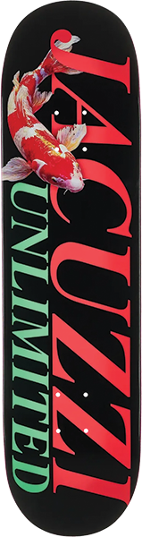 JACUZZI KOI LOGO SKATEBOARD DECK 8.0 BLACK EX7