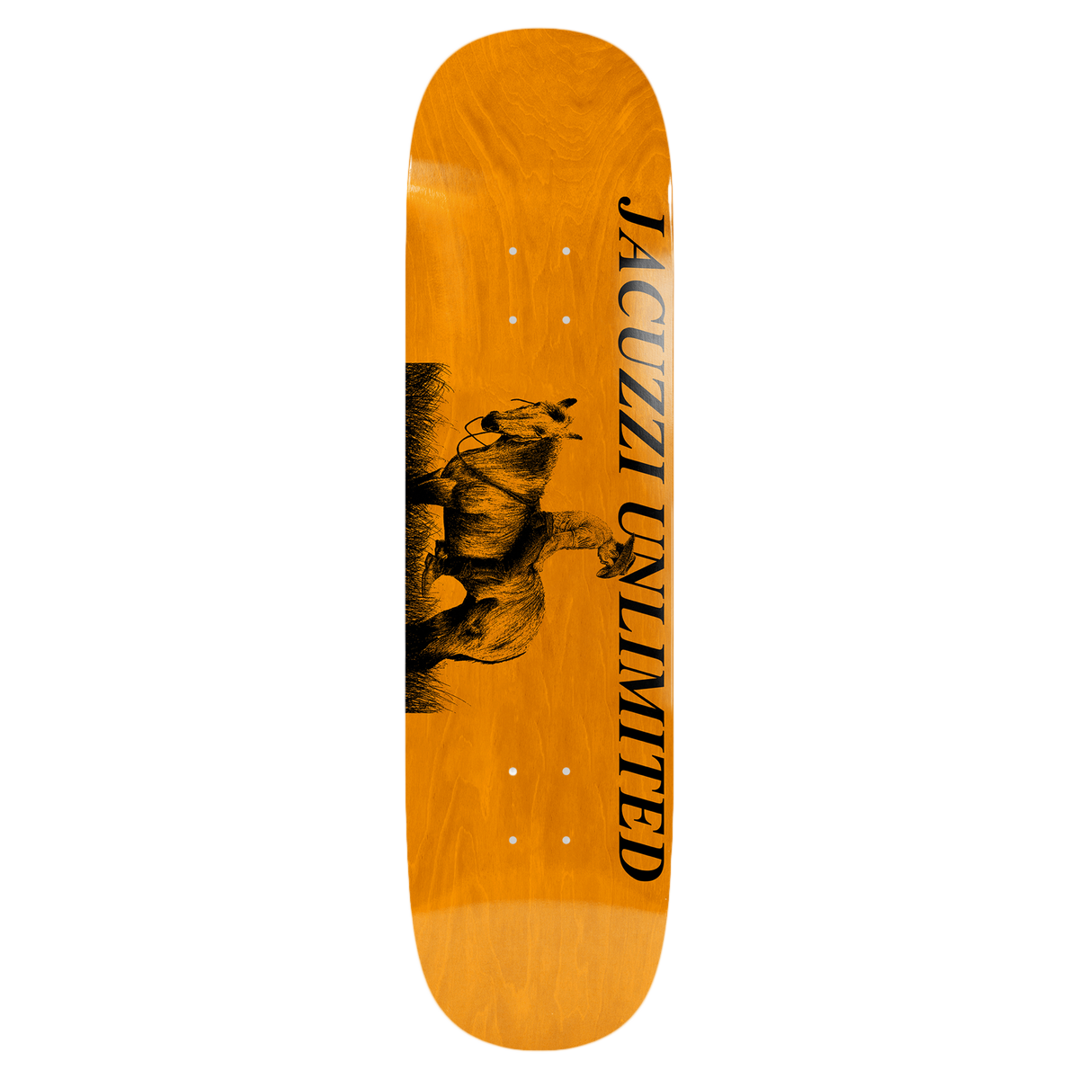 JACUZZI JET SKI COWBOY SHOVEL NOSE SKATEBOARD DECK-8.5 ORANGE