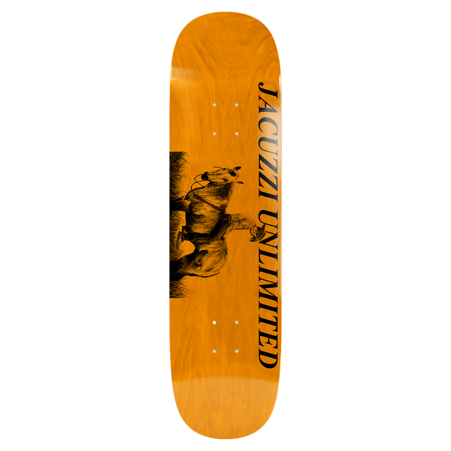 JACUZZI JET SKI COWBOY SHOVEL NOSE SKATEBOARD DECK-8.5 ORANGE