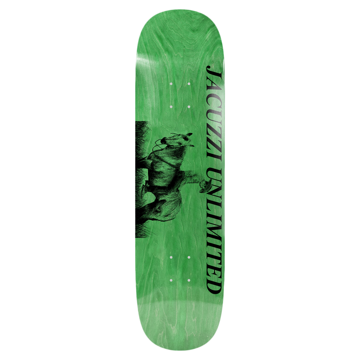 JACUZZI JET SKI COWBOY SHOVEL NOSE SKATEBOARD DECK-8.75 GREEN
