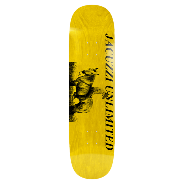 JACUZZI JET SKI COWBOY SHOVEL NOSE SKATEBOARD DECK-9.0 YELLOW