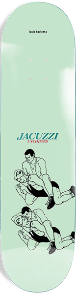 JACUZZI BARLETTA STATE CHAMP SKATEBOARD DECK-8.25 MINT