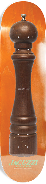 JACUZZI BERRY PEPPER GRINDER SKATEBOARD DECK-8.25 ORANGE