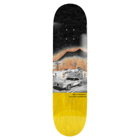 JACUZZI HERMAN FIRE BIRD SKATEBOARD DECK-8.25 YELLOW EX7