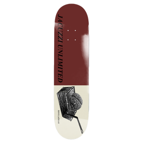 JACUZZI LATHAM DEEP FRIED SKATEBOARD DECK-7.75 BURGUNDY