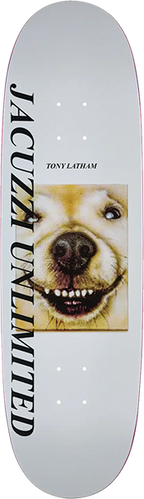 JACUZZI LATHAM SMOOSHED EGG SKATEBOARD DECK 9.12X32.3 WHT EX7