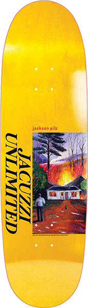 JACUZZI PILZ LAWN FIRE SKATEBOARD DECK-9.12 YELLOW