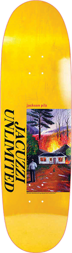 JACUZZI PILZ LAWN FIRE SKATEBOARD DECK-9.12 YELLOW