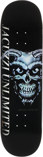 JACUZZI SPENCER DEMON SKATEBOARD DECK 8.25 BLACK EX7